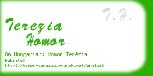 terezia homor business card
